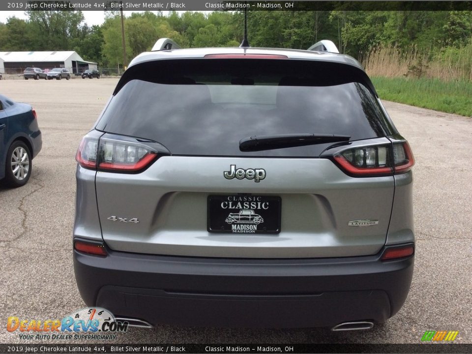2019 Jeep Cherokee Latitude 4x4 Billet Silver Metallic / Black Photo #5