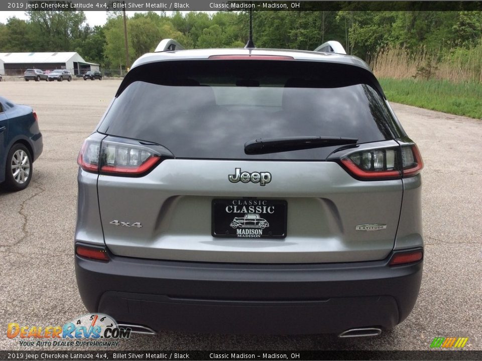 2019 Jeep Cherokee Latitude 4x4 Billet Silver Metallic / Black Photo #5
