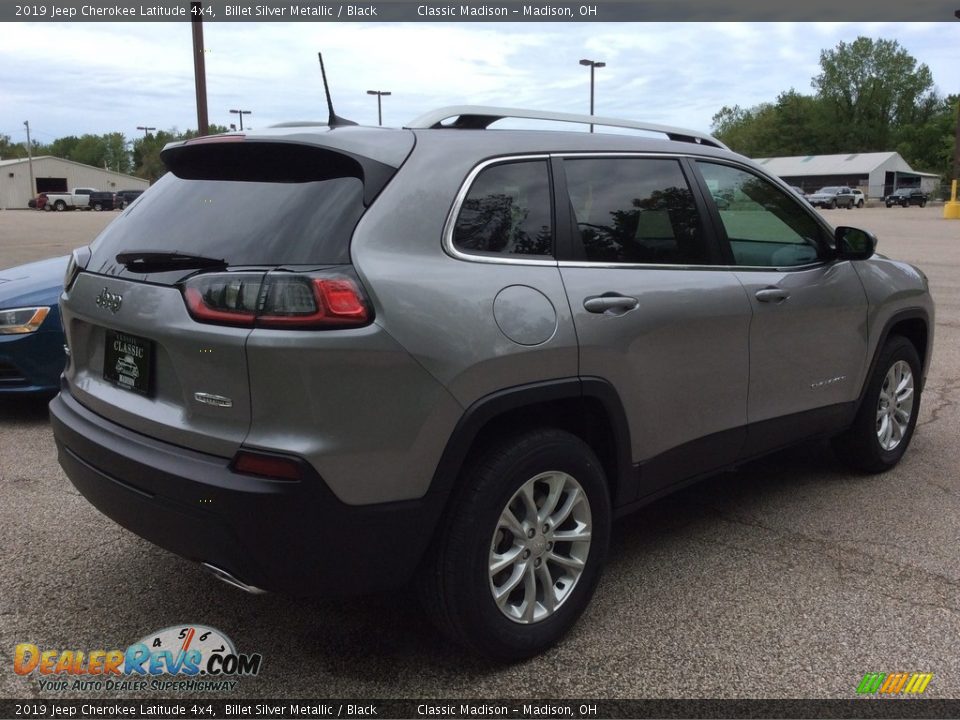 2019 Jeep Cherokee Latitude 4x4 Billet Silver Metallic / Black Photo #6