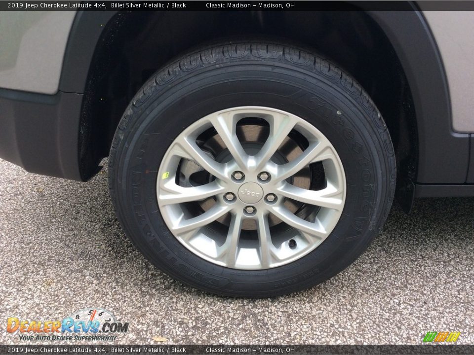 2019 Jeep Cherokee Latitude 4x4 Billet Silver Metallic / Black Photo #7
