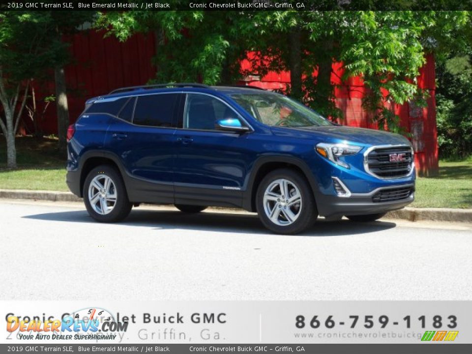 2019 GMC Terrain SLE Blue Emerald Metallic / Jet Black Photo #1