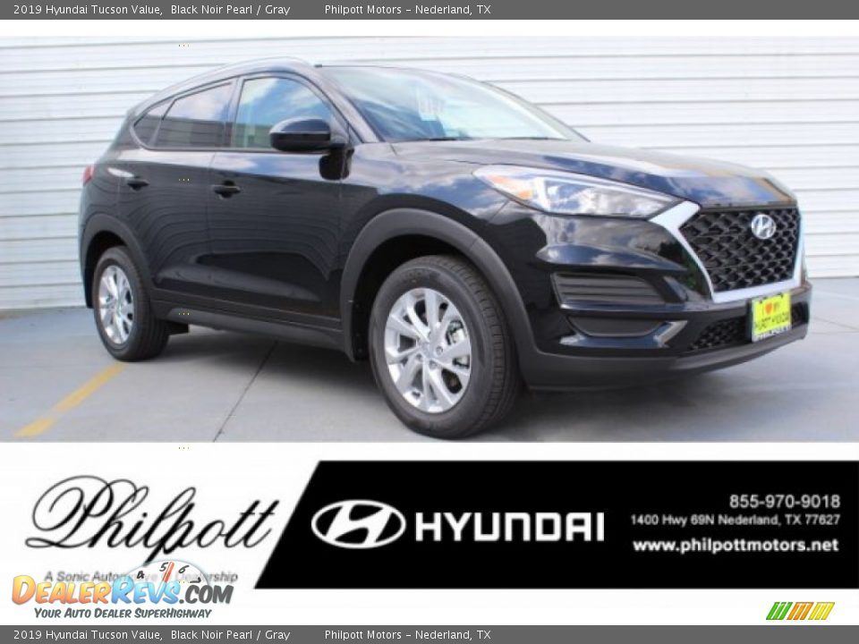 2019 Hyundai Tucson Value Black Noir Pearl / Gray Photo #1