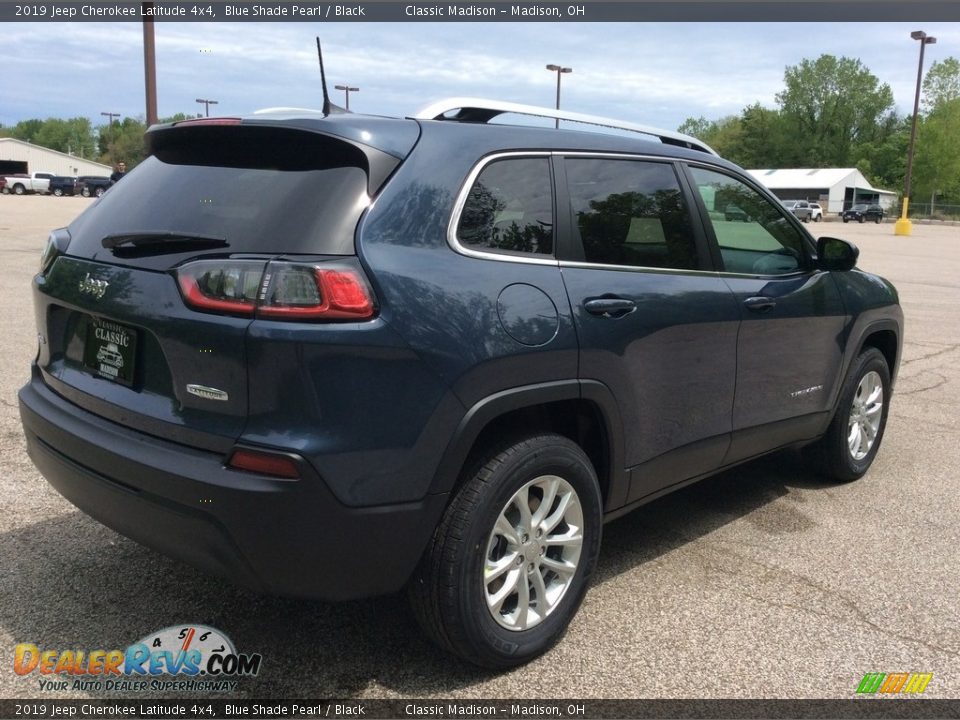 2019 Jeep Cherokee Latitude 4x4 Blue Shade Pearl / Black Photo #6