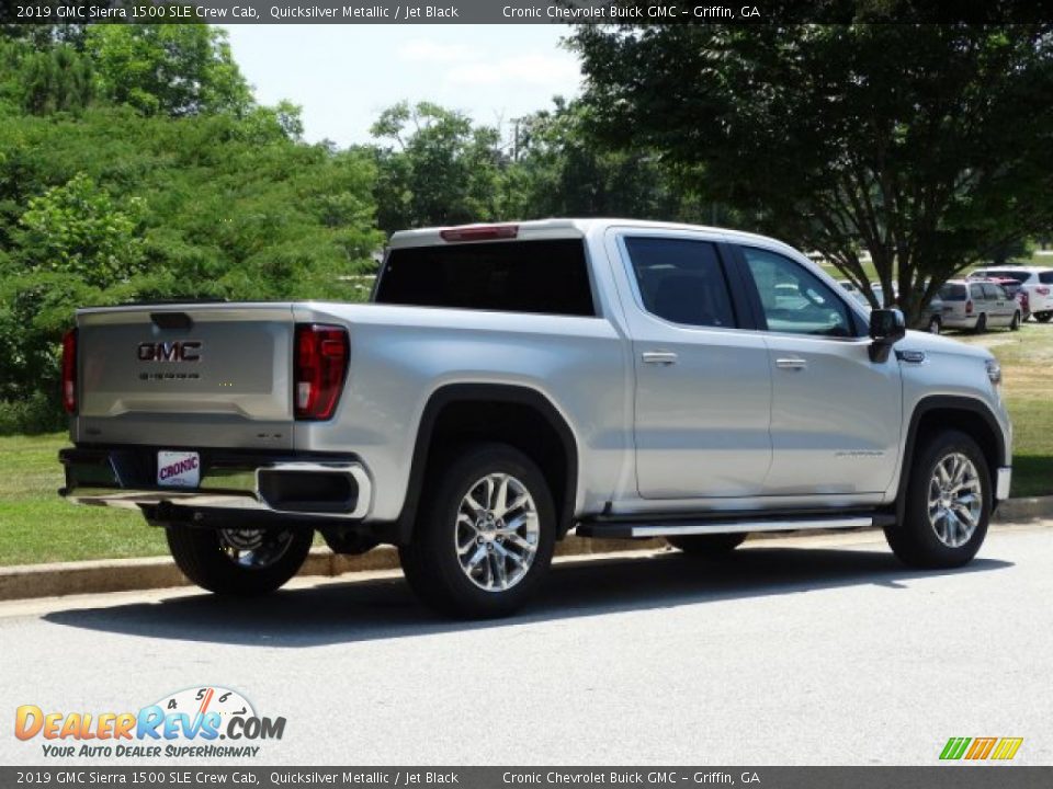 2019 GMC Sierra 1500 SLE Crew Cab Quicksilver Metallic / Jet Black Photo #3