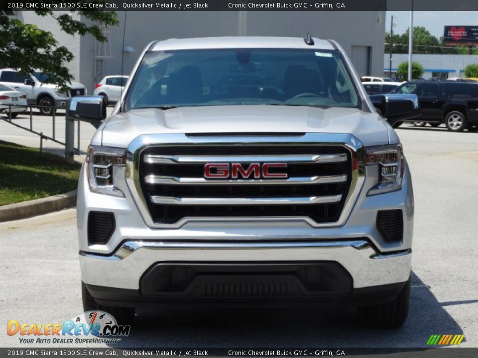 2019 GMC Sierra 1500 SLE Crew Cab Quicksilver Metallic / Jet Black Photo #4