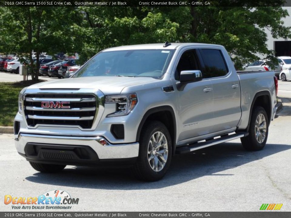 2019 GMC Sierra 1500 SLE Crew Cab Quicksilver Metallic / Jet Black Photo #5