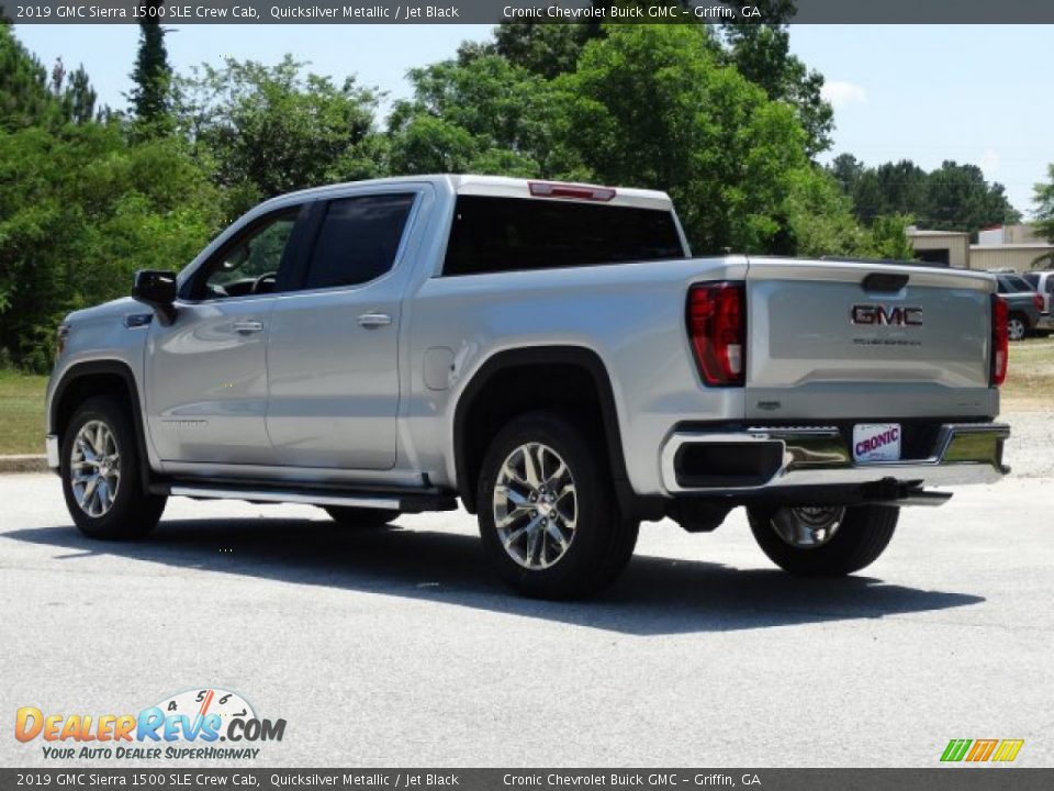 2019 GMC Sierra 1500 SLE Crew Cab Quicksilver Metallic / Jet Black Photo #6