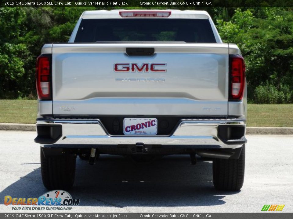 2019 GMC Sierra 1500 SLE Crew Cab Quicksilver Metallic / Jet Black Photo #7