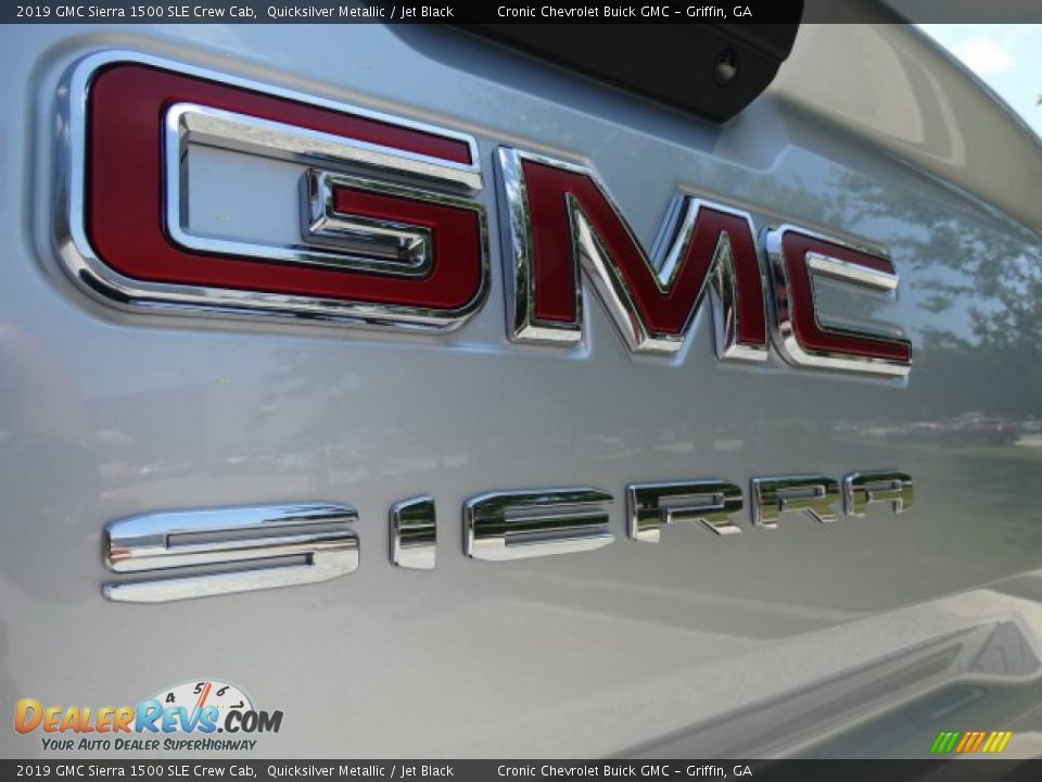 2019 GMC Sierra 1500 SLE Crew Cab Quicksilver Metallic / Jet Black Photo #9