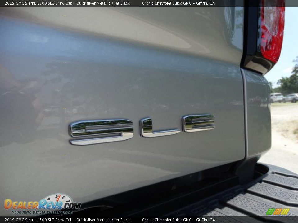 2019 GMC Sierra 1500 SLE Crew Cab Quicksilver Metallic / Jet Black Photo #10