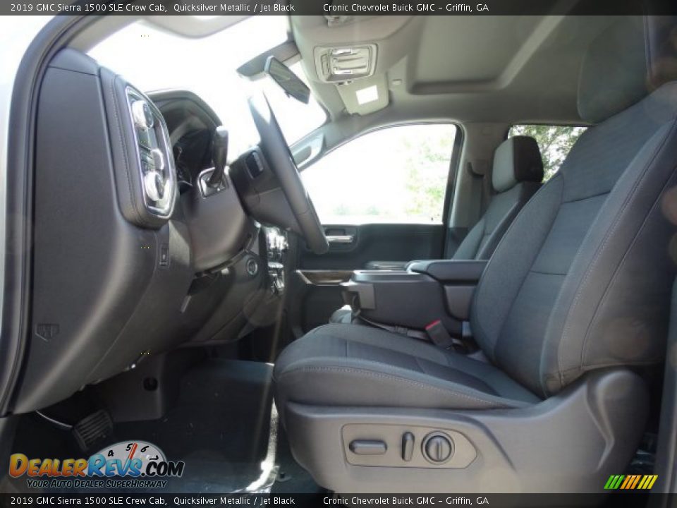 2019 GMC Sierra 1500 SLE Crew Cab Quicksilver Metallic / Jet Black Photo #16
