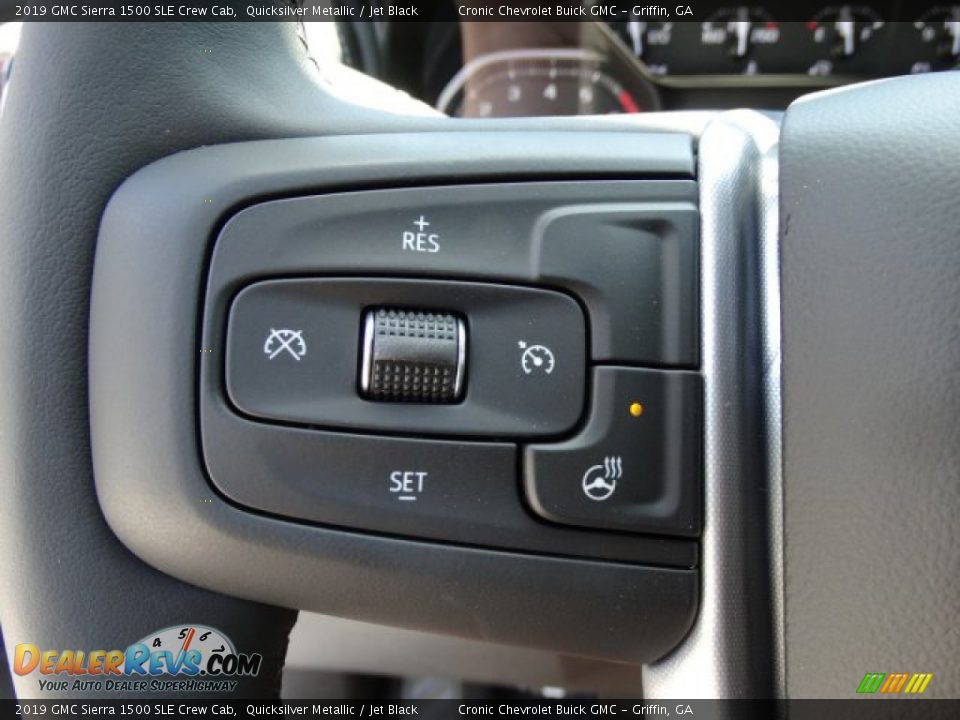 2019 GMC Sierra 1500 SLE Crew Cab Quicksilver Metallic / Jet Black Photo #18