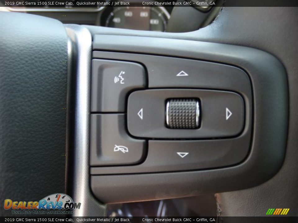2019 GMC Sierra 1500 SLE Crew Cab Quicksilver Metallic / Jet Black Photo #20