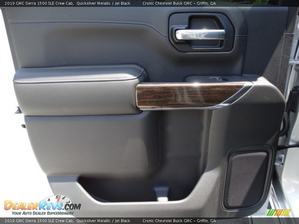 2019 GMC Sierra 1500 SLE Crew Cab Quicksilver Metallic / Jet Black Photo #23