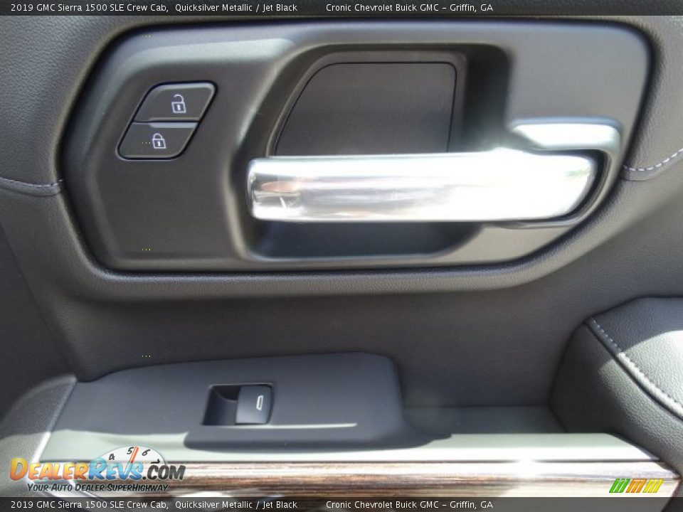 2019 GMC Sierra 1500 SLE Crew Cab Quicksilver Metallic / Jet Black Photo #26