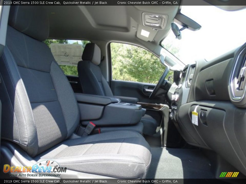 2019 GMC Sierra 1500 SLE Crew Cab Quicksilver Metallic / Jet Black Photo #27