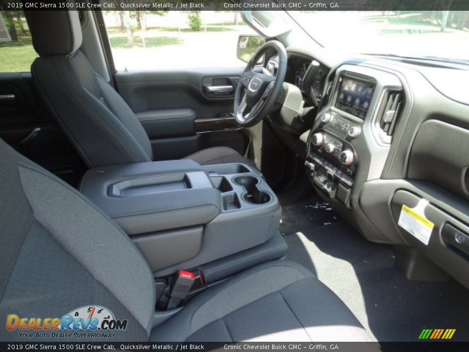 2019 GMC Sierra 1500 SLE Crew Cab Quicksilver Metallic / Jet Black Photo #28
