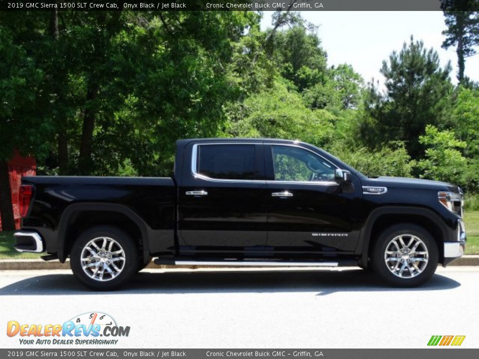2019 GMC Sierra 1500 SLT Crew Cab Onyx Black / Jet Black Photo #2
