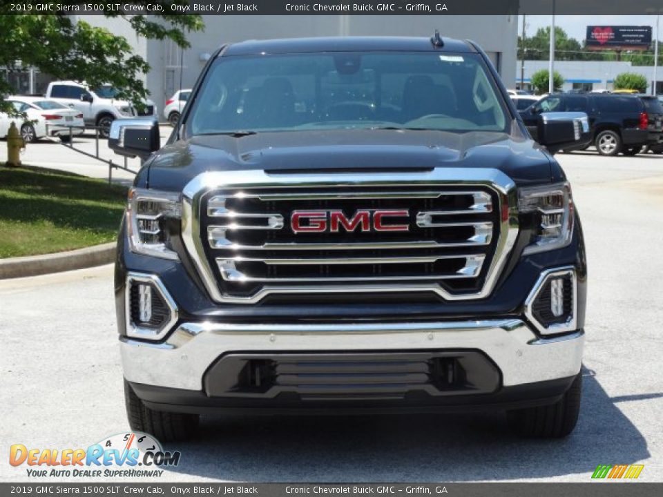 2019 GMC Sierra 1500 SLT Crew Cab Onyx Black / Jet Black Photo #4
