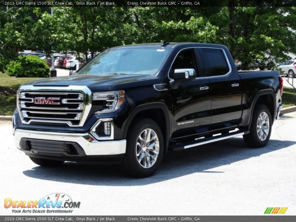 2019 GMC Sierra 1500 SLT Crew Cab Onyx Black / Jet Black Photo #5