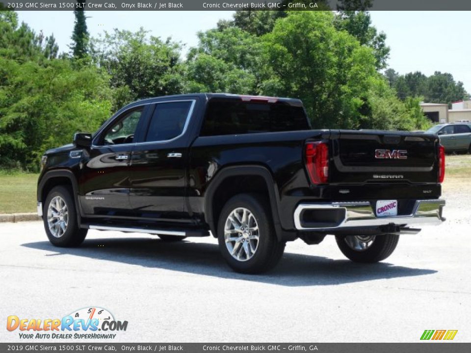 2019 GMC Sierra 1500 SLT Crew Cab Onyx Black / Jet Black Photo #6