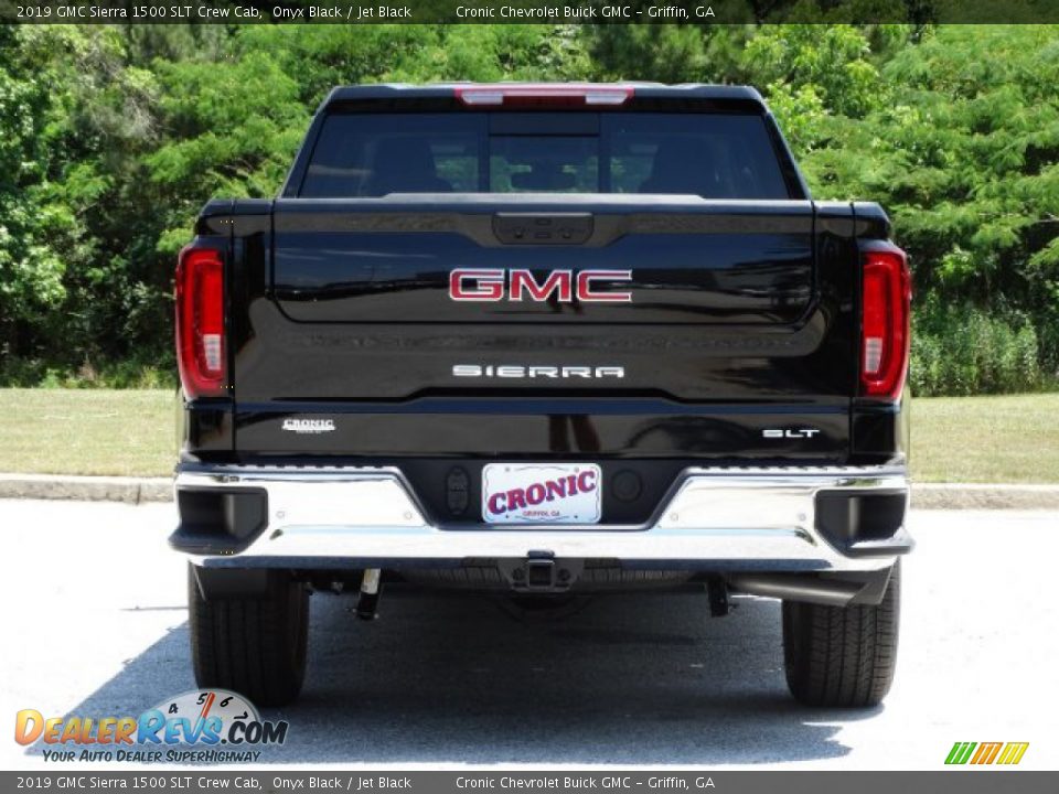 2019 GMC Sierra 1500 SLT Crew Cab Onyx Black / Jet Black Photo #7