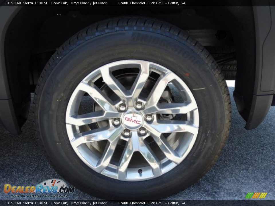 2019 GMC Sierra 1500 SLT Crew Cab Onyx Black / Jet Black Photo #11