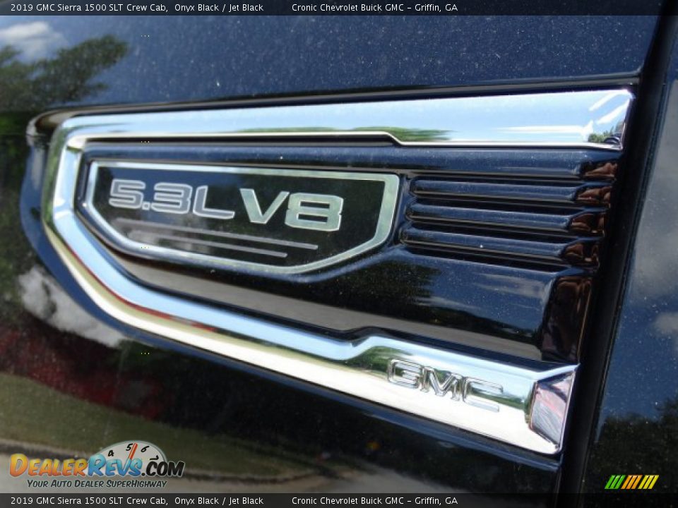 2019 GMC Sierra 1500 SLT Crew Cab Onyx Black / Jet Black Photo #12