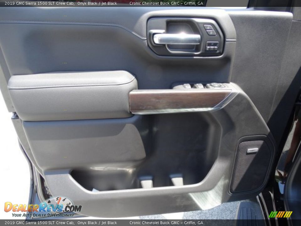 2019 GMC Sierra 1500 SLT Crew Cab Onyx Black / Jet Black Photo #14
