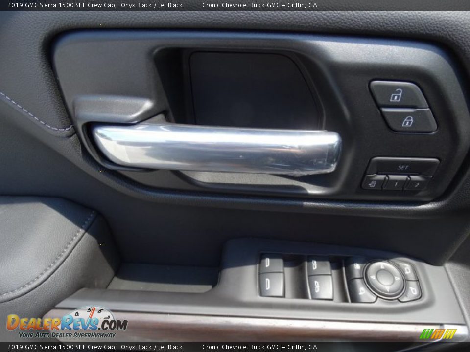 2019 GMC Sierra 1500 SLT Crew Cab Onyx Black / Jet Black Photo #15