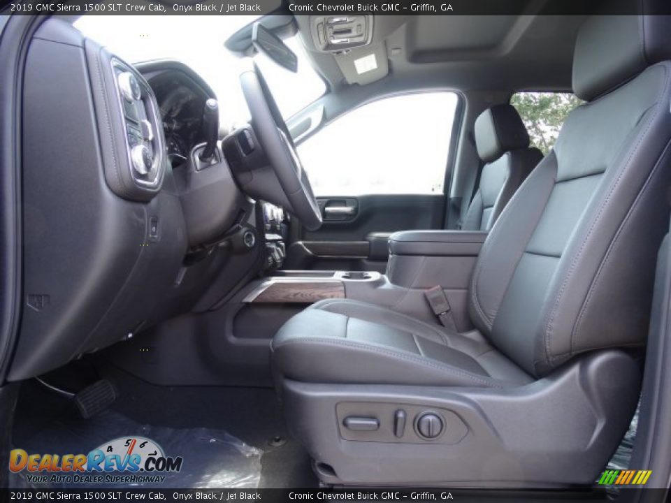 2019 GMC Sierra 1500 SLT Crew Cab Onyx Black / Jet Black Photo #17