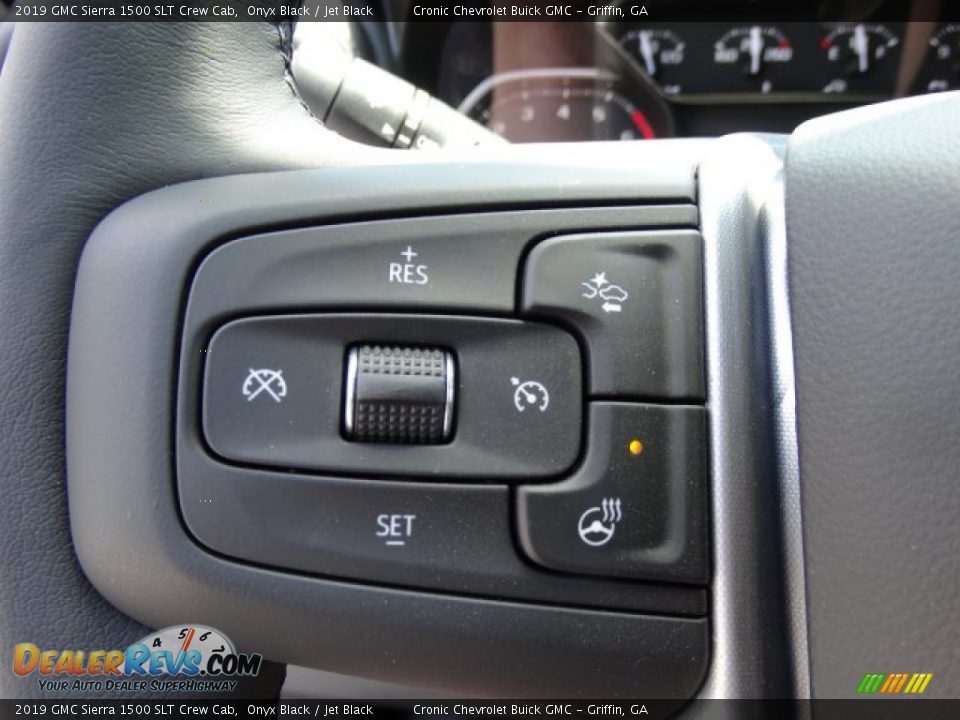 2019 GMC Sierra 1500 SLT Crew Cab Onyx Black / Jet Black Photo #19
