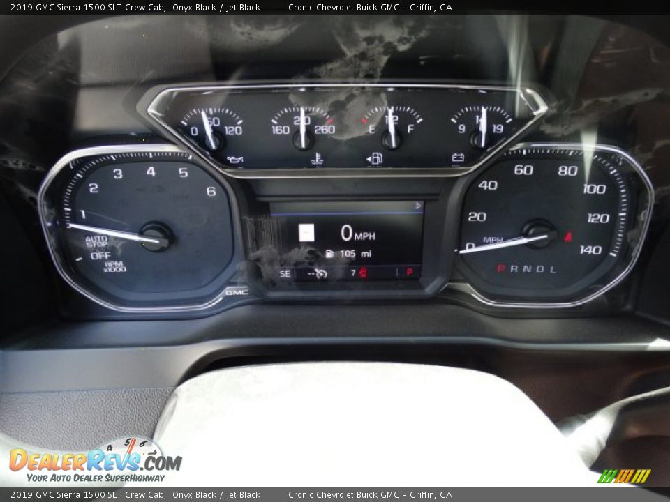 2019 GMC Sierra 1500 SLT Crew Cab Onyx Black / Jet Black Photo #20