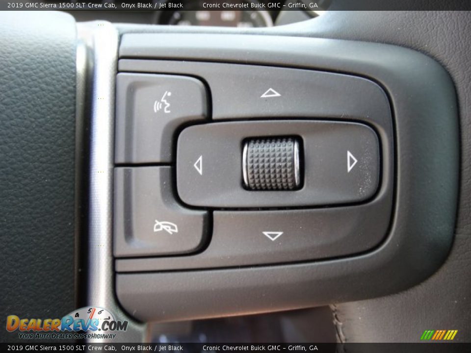 2019 GMC Sierra 1500 SLT Crew Cab Onyx Black / Jet Black Photo #21