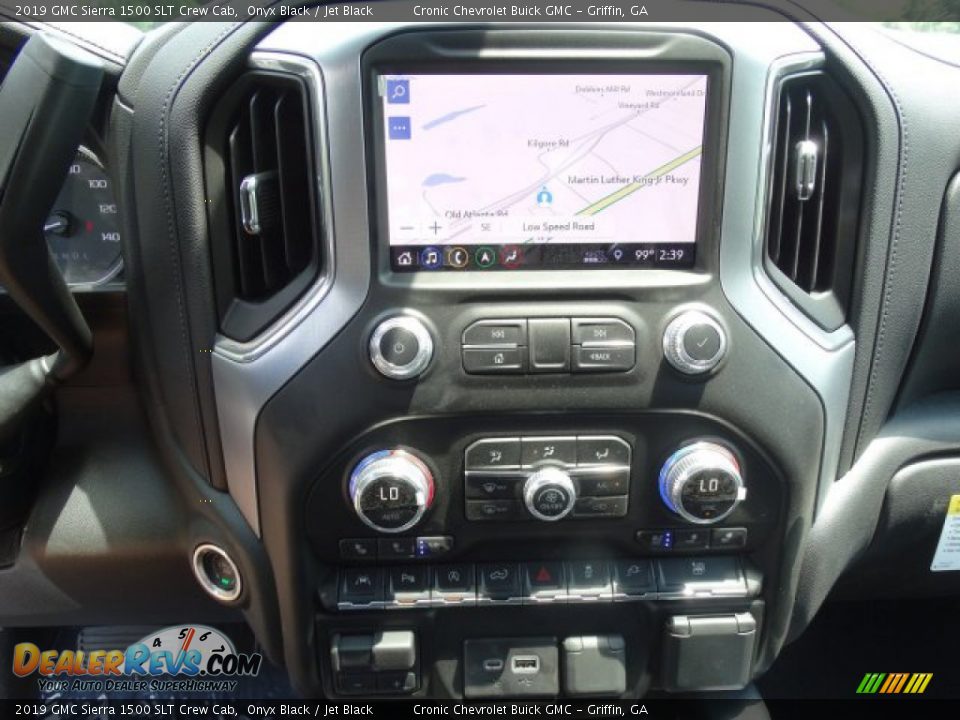 2019 GMC Sierra 1500 SLT Crew Cab Onyx Black / Jet Black Photo #22