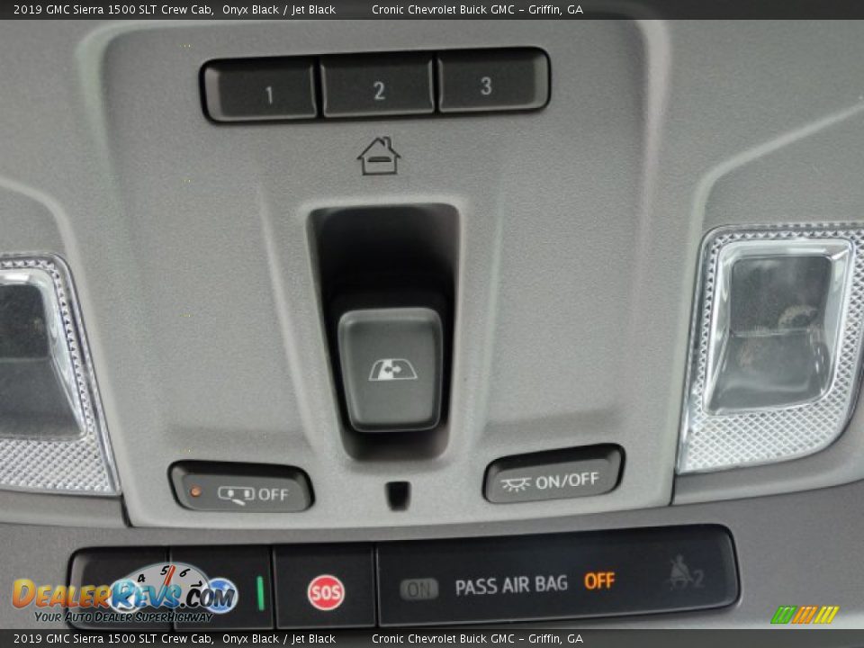 2019 GMC Sierra 1500 SLT Crew Cab Onyx Black / Jet Black Photo #24