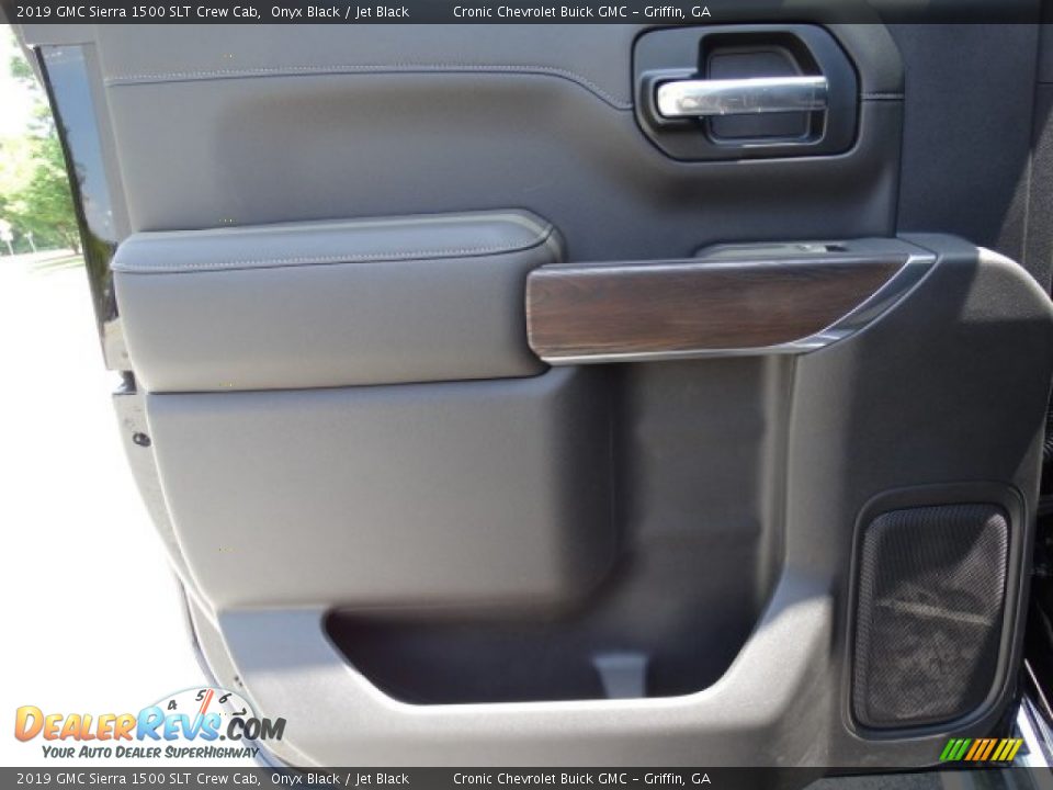 2019 GMC Sierra 1500 SLT Crew Cab Onyx Black / Jet Black Photo #25