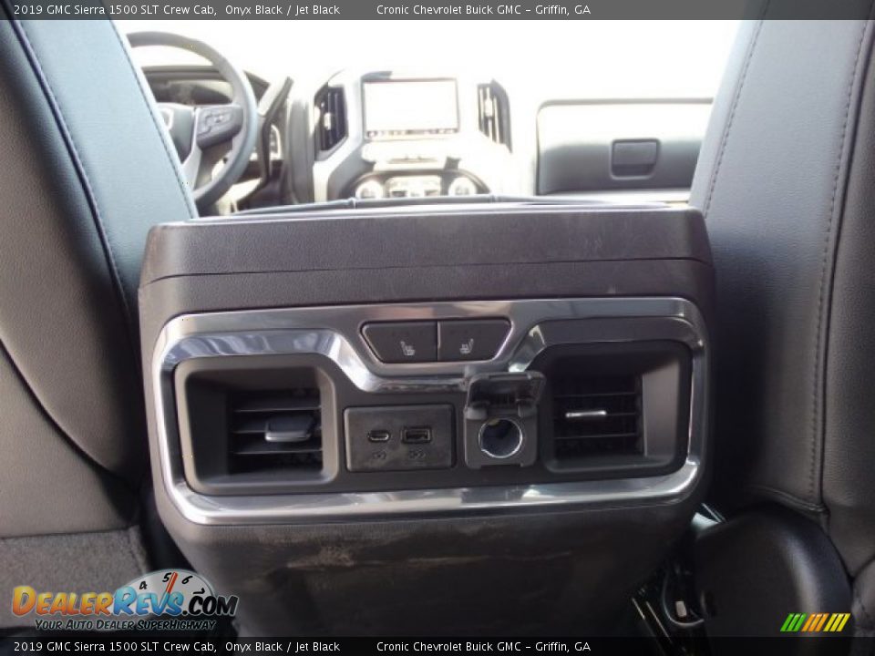 2019 GMC Sierra 1500 SLT Crew Cab Onyx Black / Jet Black Photo #27