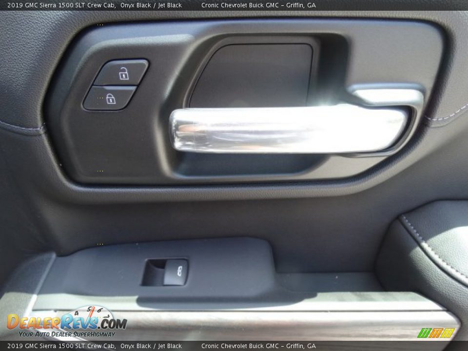 2019 GMC Sierra 1500 SLT Crew Cab Onyx Black / Jet Black Photo #29