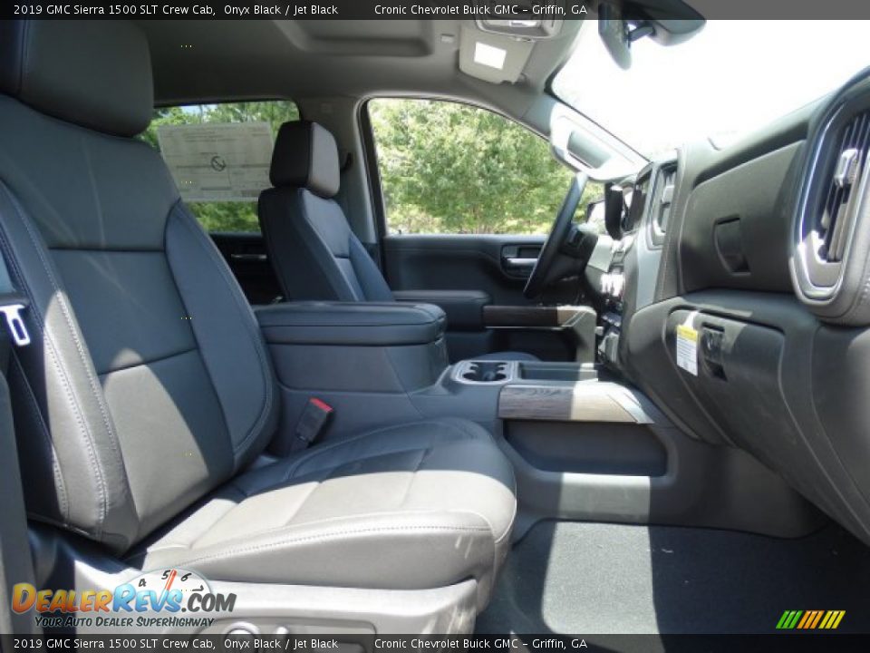 2019 GMC Sierra 1500 SLT Crew Cab Onyx Black / Jet Black Photo #30