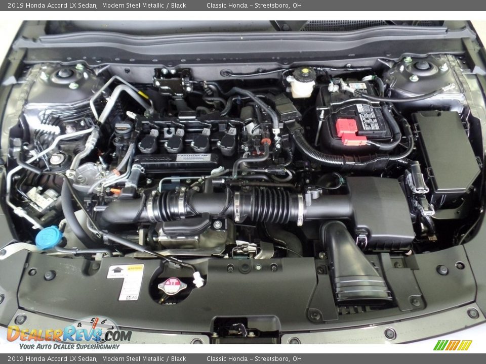 2019 Honda Accord LX Sedan Modern Steel Metallic / Black Photo #21