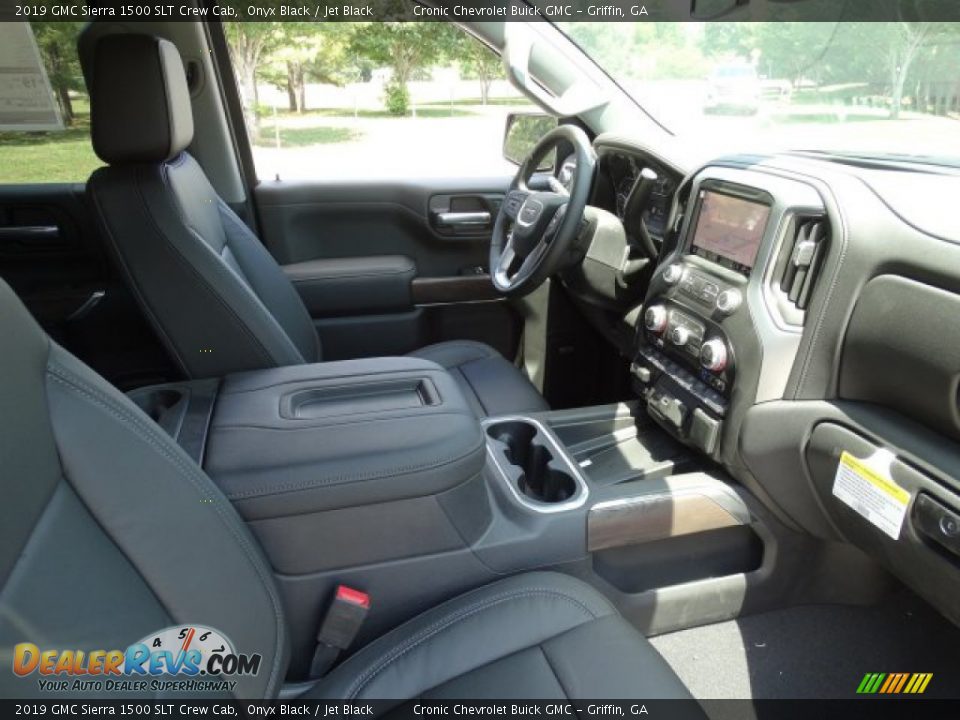 2019 GMC Sierra 1500 SLT Crew Cab Onyx Black / Jet Black Photo #31
