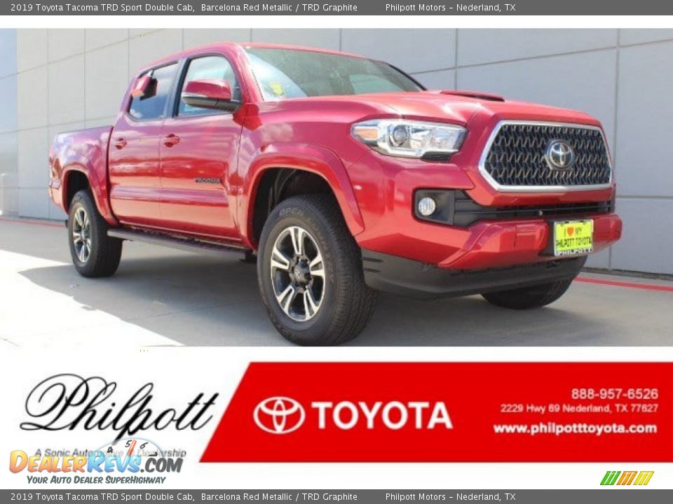 2019 Toyota Tacoma TRD Sport Double Cab Barcelona Red Metallic / TRD Graphite Photo #1