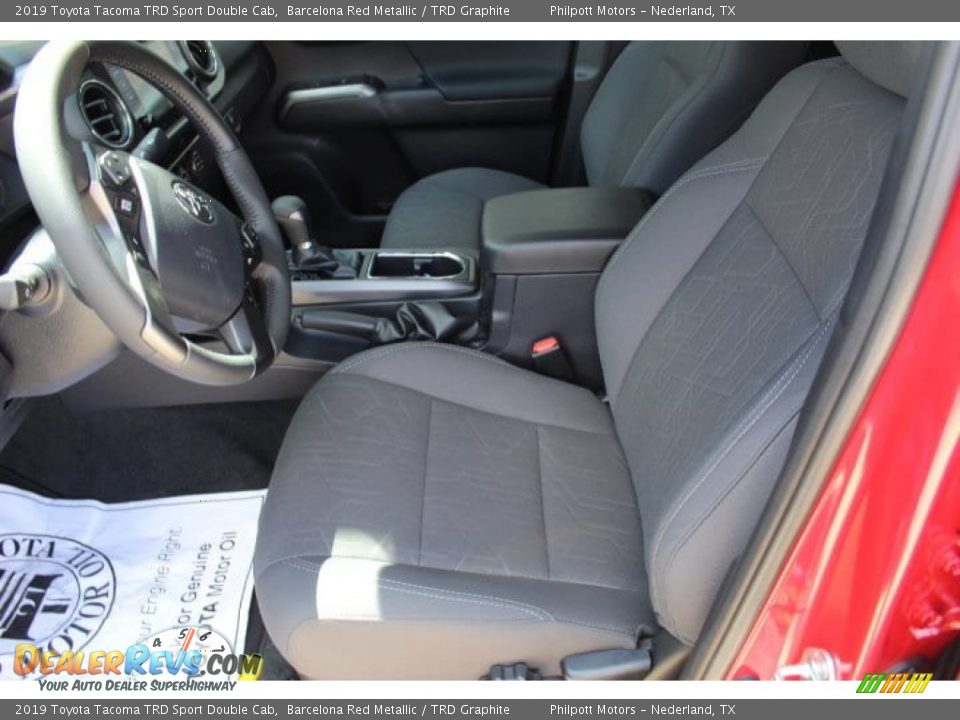 2019 Toyota Tacoma TRD Sport Double Cab Barcelona Red Metallic / TRD Graphite Photo #10