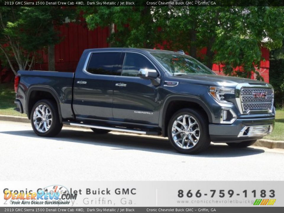 2019 GMC Sierra 1500 Denali Crew Cab 4WD Dark Sky Metallic / Jet Black Photo #1