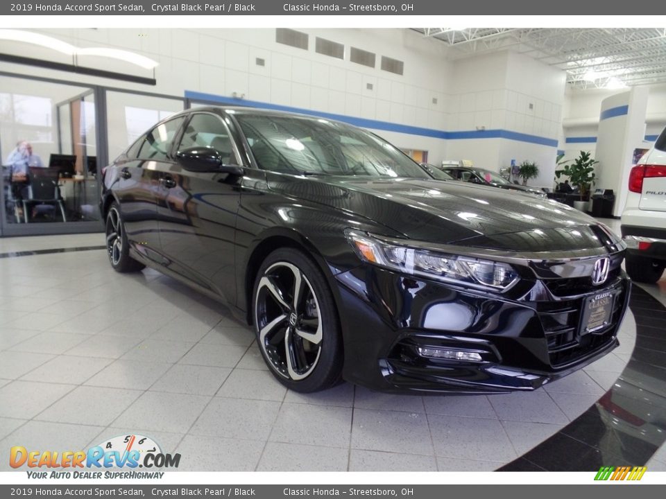 2019 Honda Accord Sport Sedan Crystal Black Pearl / Black Photo #3