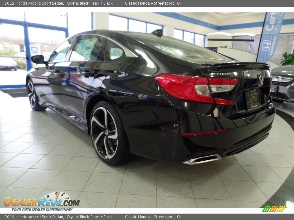 2019 Honda Accord Sport Sedan Crystal Black Pearl / Black Photo #7