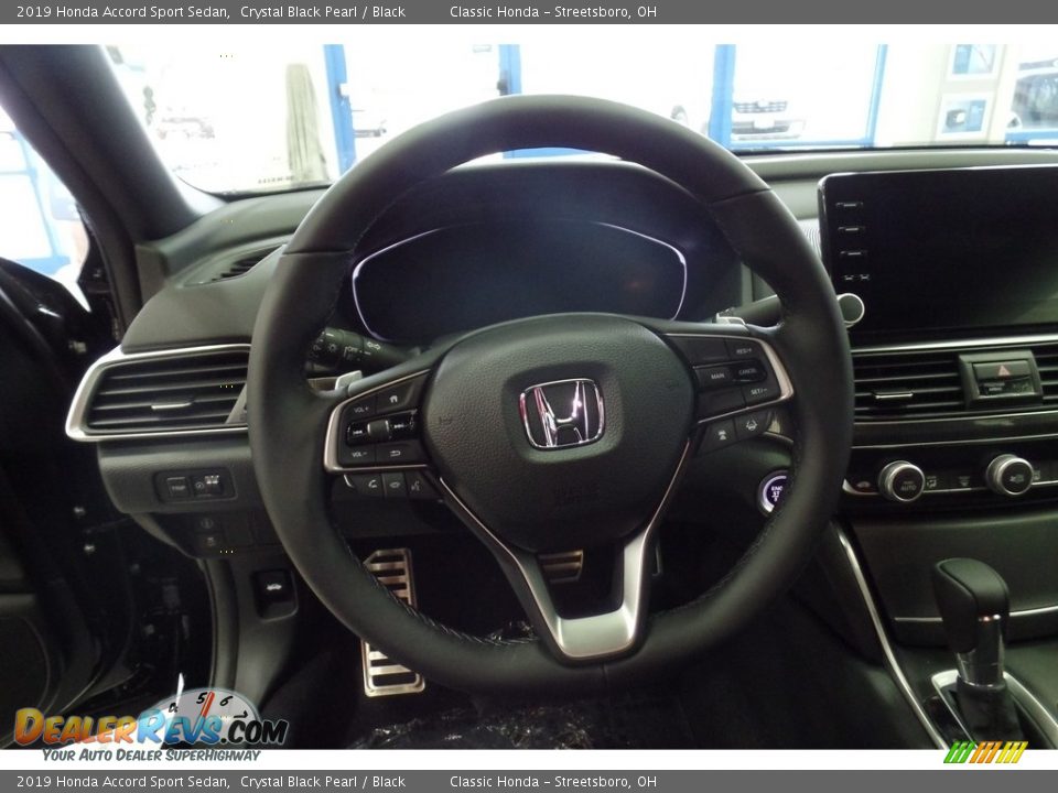 2019 Honda Accord Sport Sedan Crystal Black Pearl / Black Photo #14