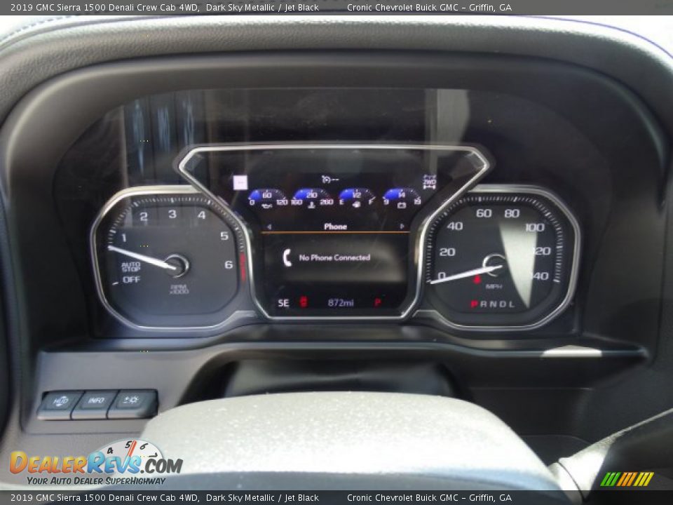 2019 GMC Sierra 1500 Denali Crew Cab 4WD Gauges Photo #20