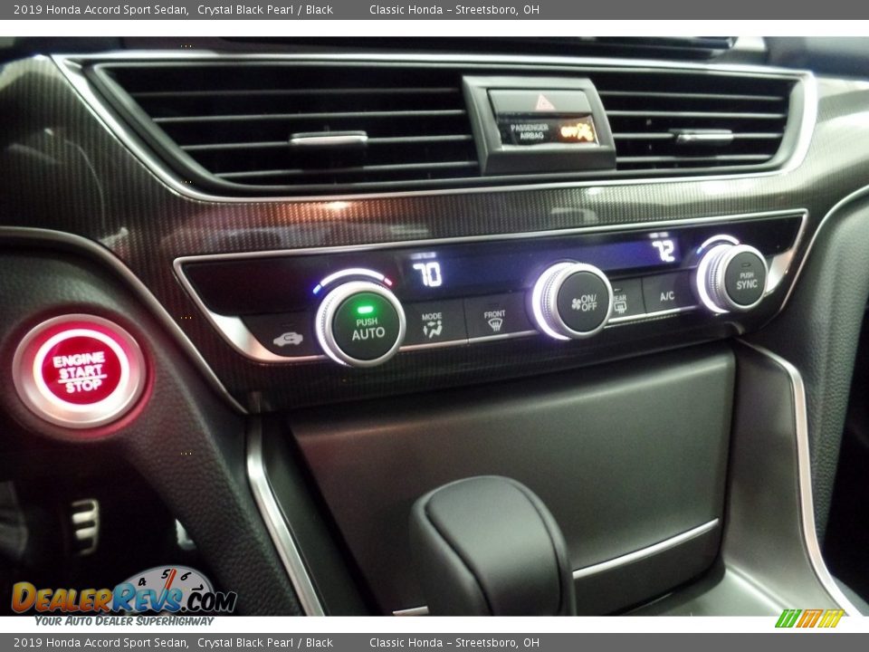 2019 Honda Accord Sport Sedan Crystal Black Pearl / Black Photo #17
